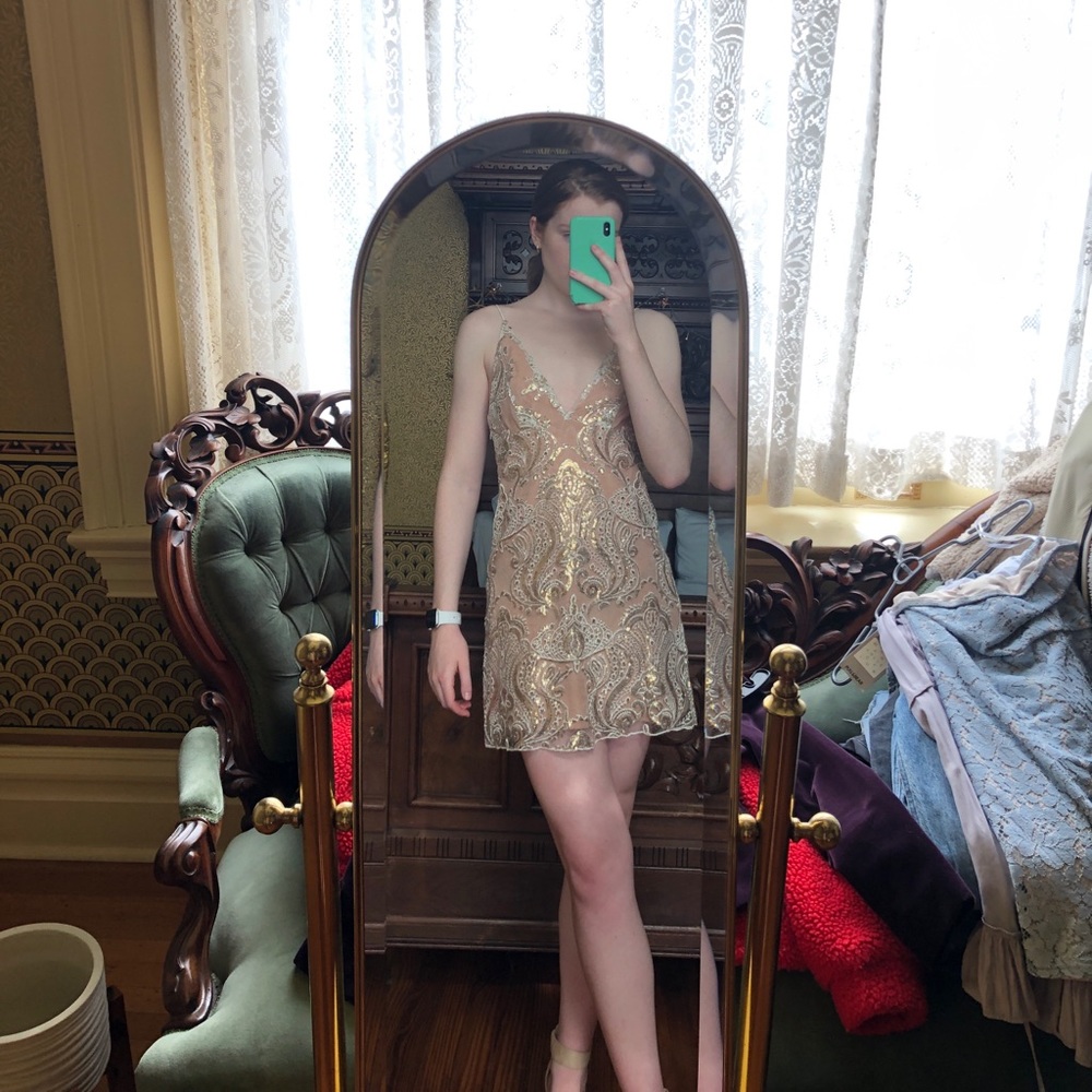 Free people sequin mini dress!!